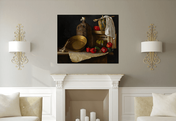 Still life with peppers