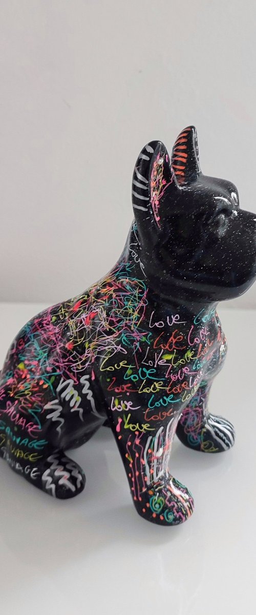 Dog art 2 (bulldog) by ÂME SAUVAGE