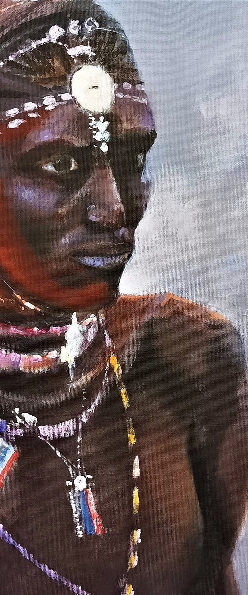 Maasai Warrior by Alan Harris