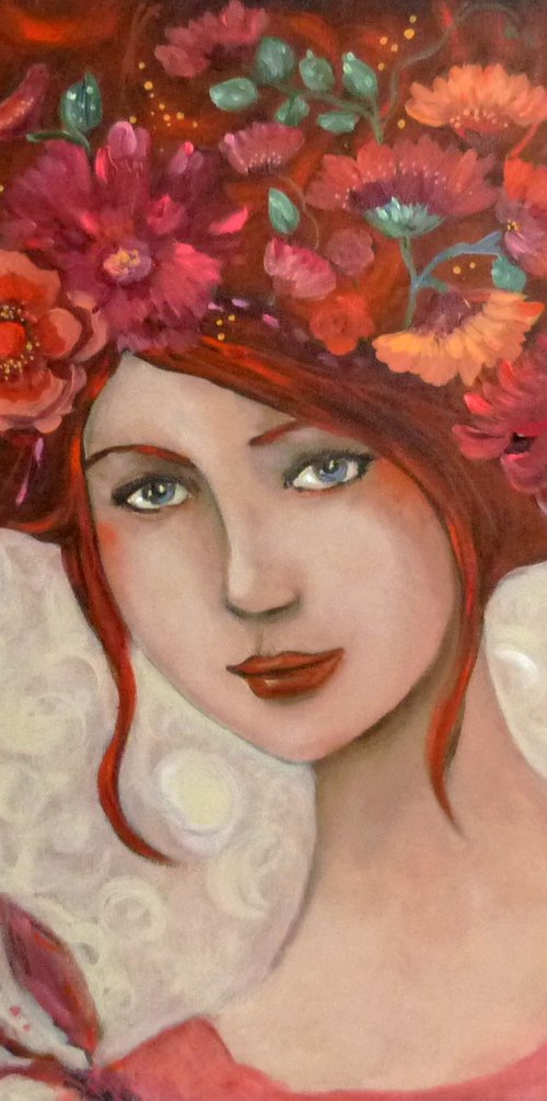 The breath of spring 50 x60 cm by Loetitia Pillault