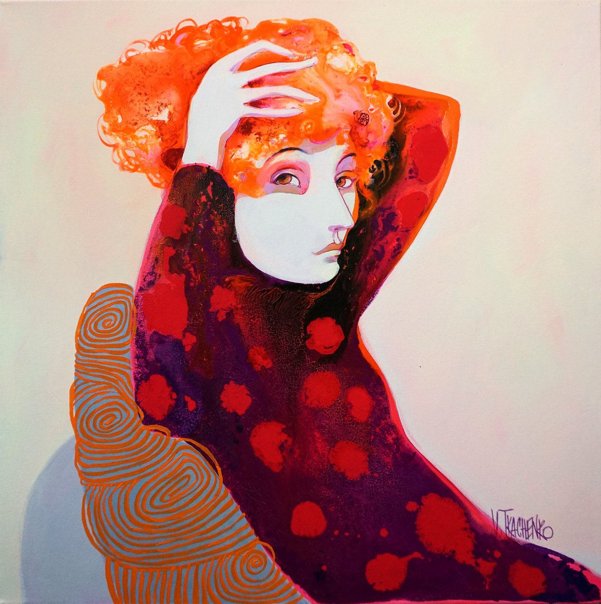 Primping Redhead by Victor Tkachenko