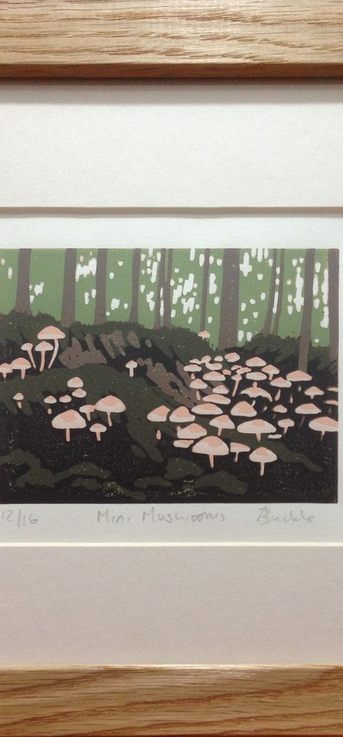 Mini Mushrooms, framed by Alexandra Buckle