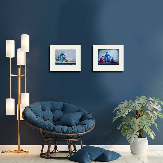 Blue Green Still Life