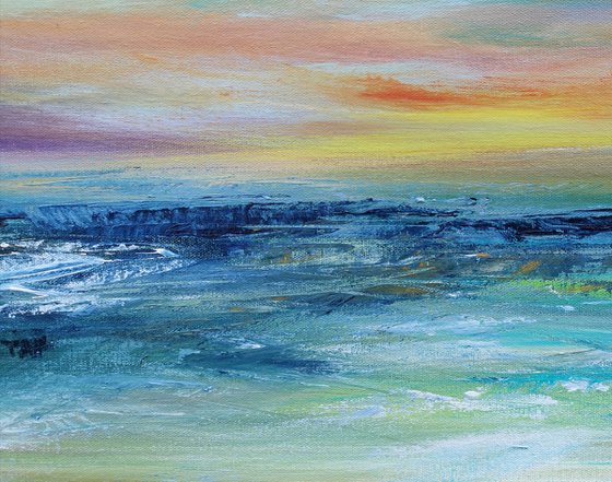 "Life's Blessings" - Cornish Seascape, Art, Skyscape