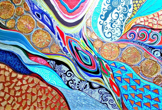 Abstract Journey to the Sea