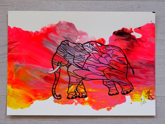 Elephant 2 pink