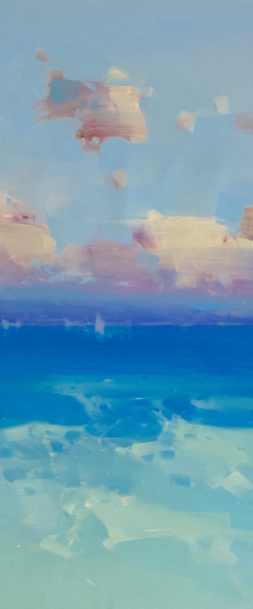 South Bay, Original oil painting, Handmade artwork, One of a kind by Vahe Yeremyan