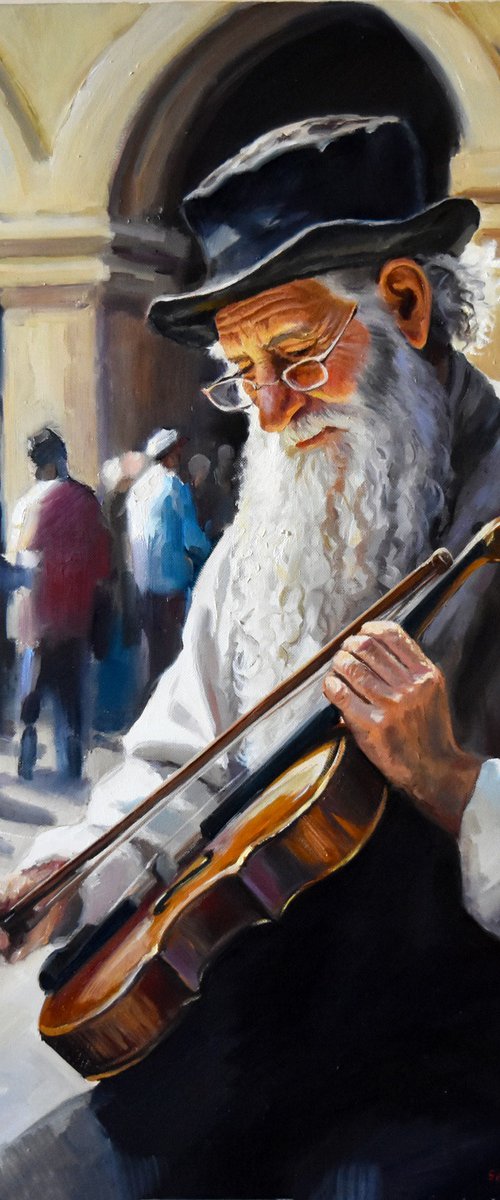 Joseph and his violin by Serghei Ghetiu