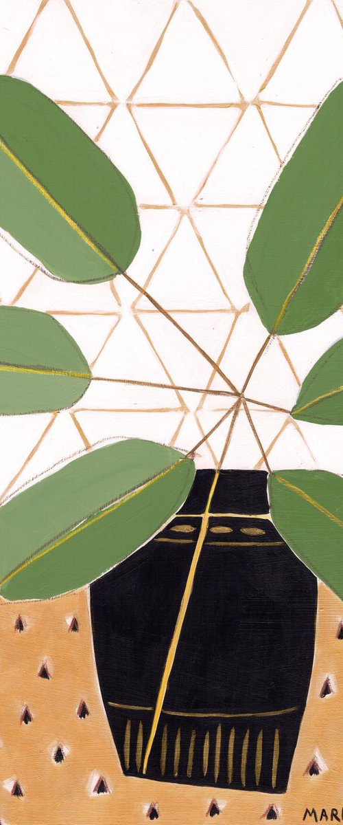 Gold Tablecloth 4 by Marisa Añón