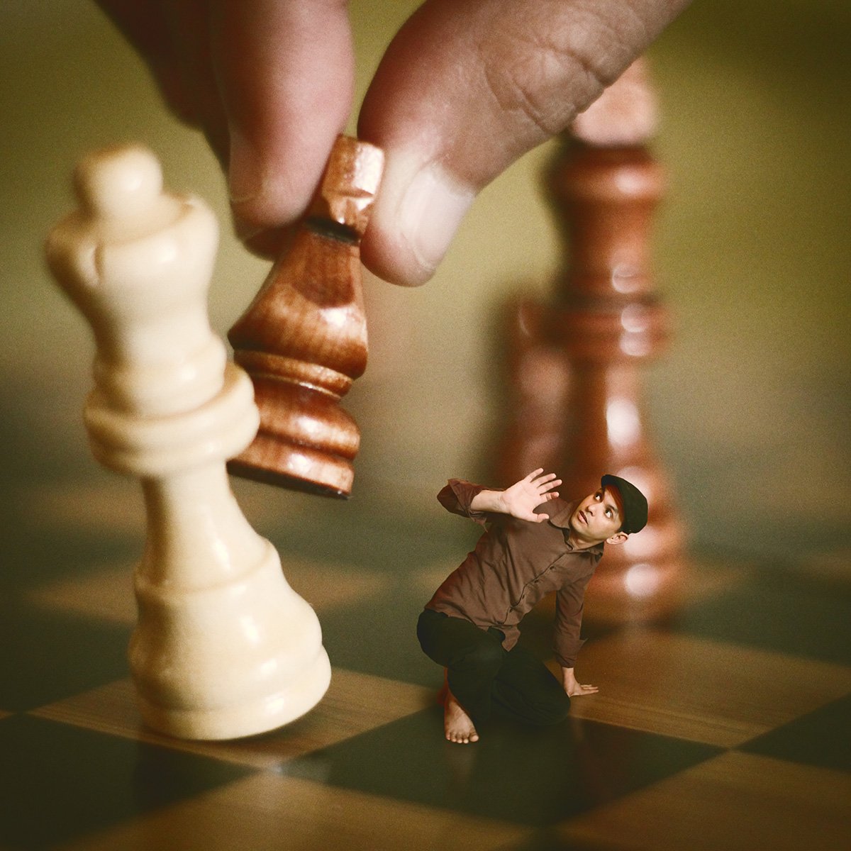 Surrealistic Abstract Photograph By Achraf Baznani, 13 X 13, War Of The Worlds, Original Artwork