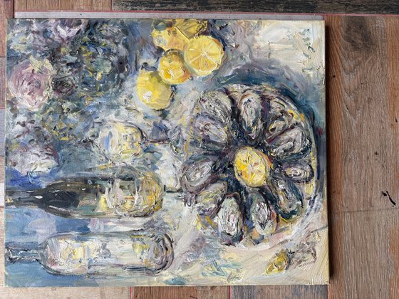 Still life with oysters