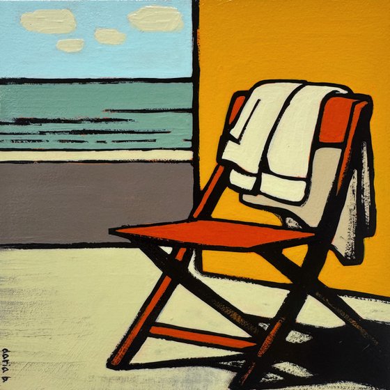Painting "Empty Chair in The Morning"