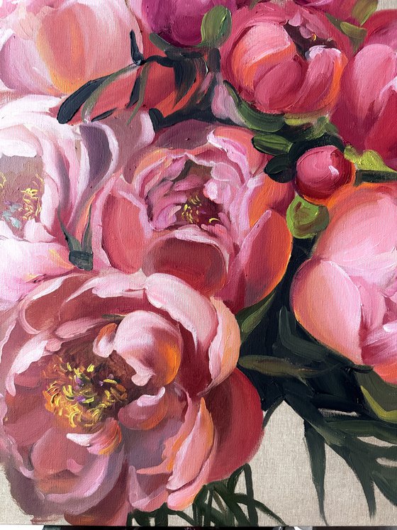 Red Peonies