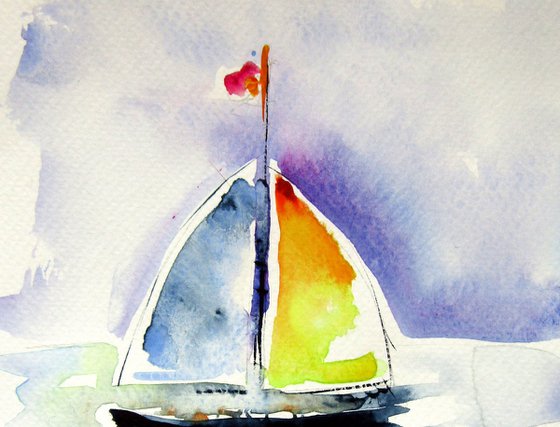 Little sailboat