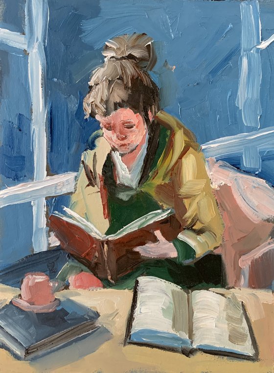 Reading girl.