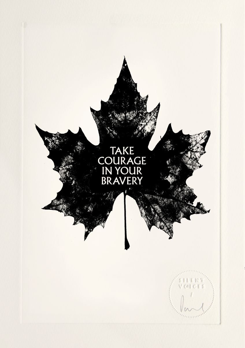 Take Courage In Your Bravery - limited edition etching by Paul West