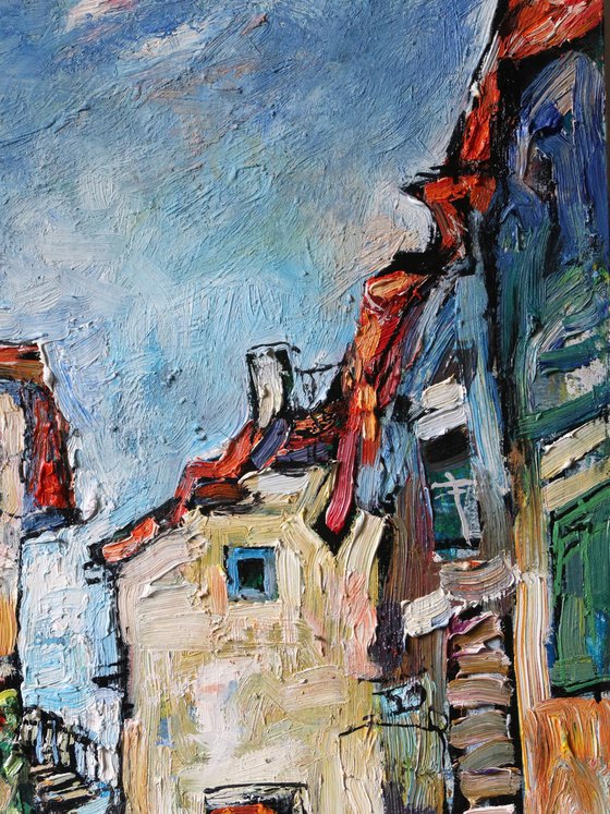 Sky and Streets of Cudillero