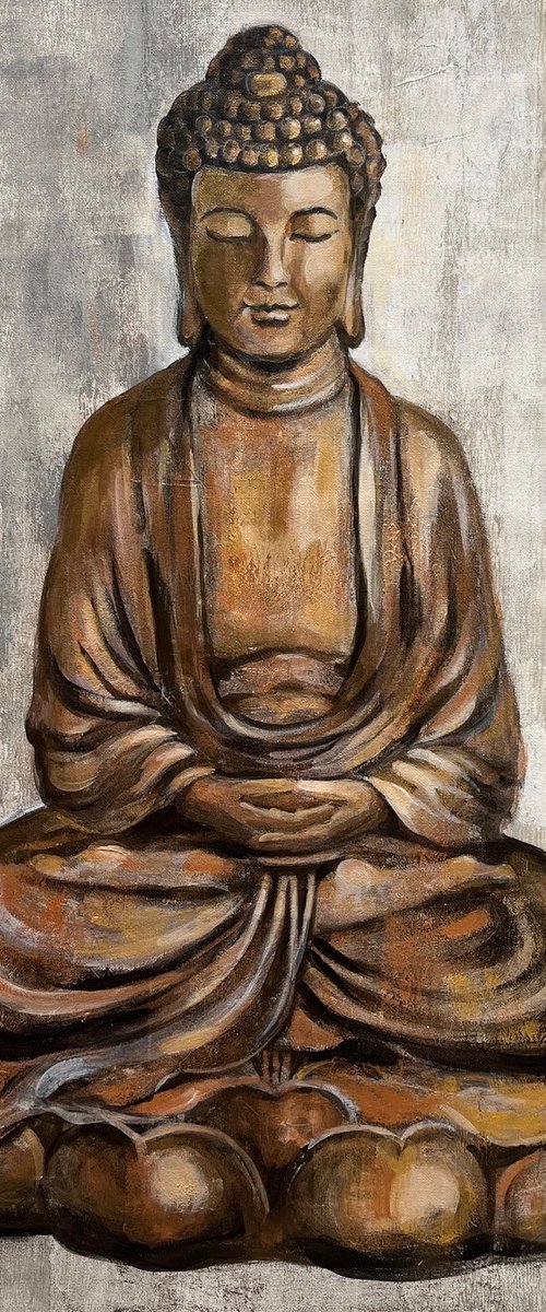 Bronze Buddha by Silvia Vassileva