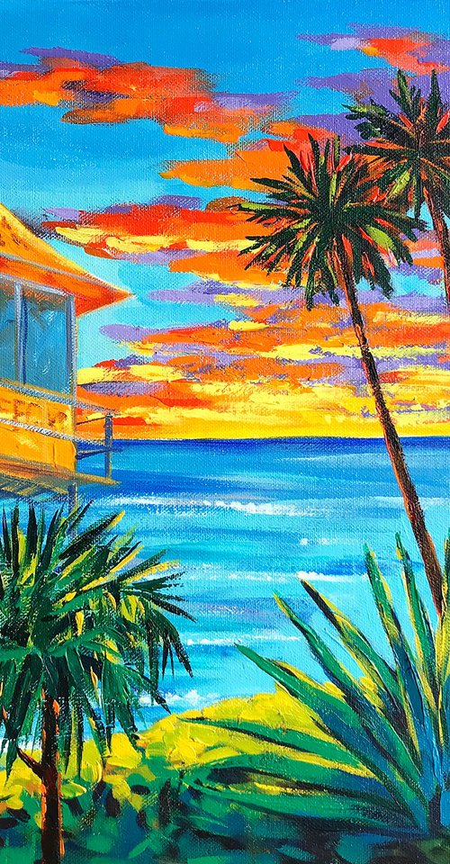 Sunrise at Main Beach, Gold Coast, Australia by Irina Redine