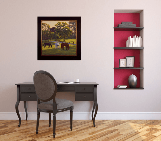 Horses Grazing