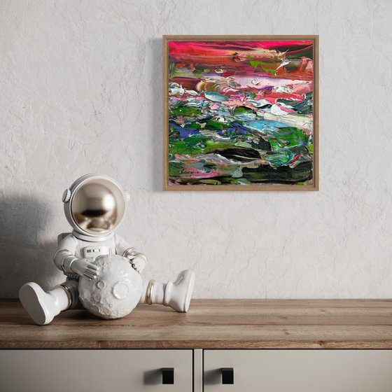 ‘Hug from pink sunset' FRAMED
