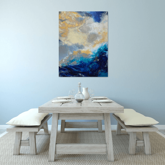 Dreams about sea original acrylic painting