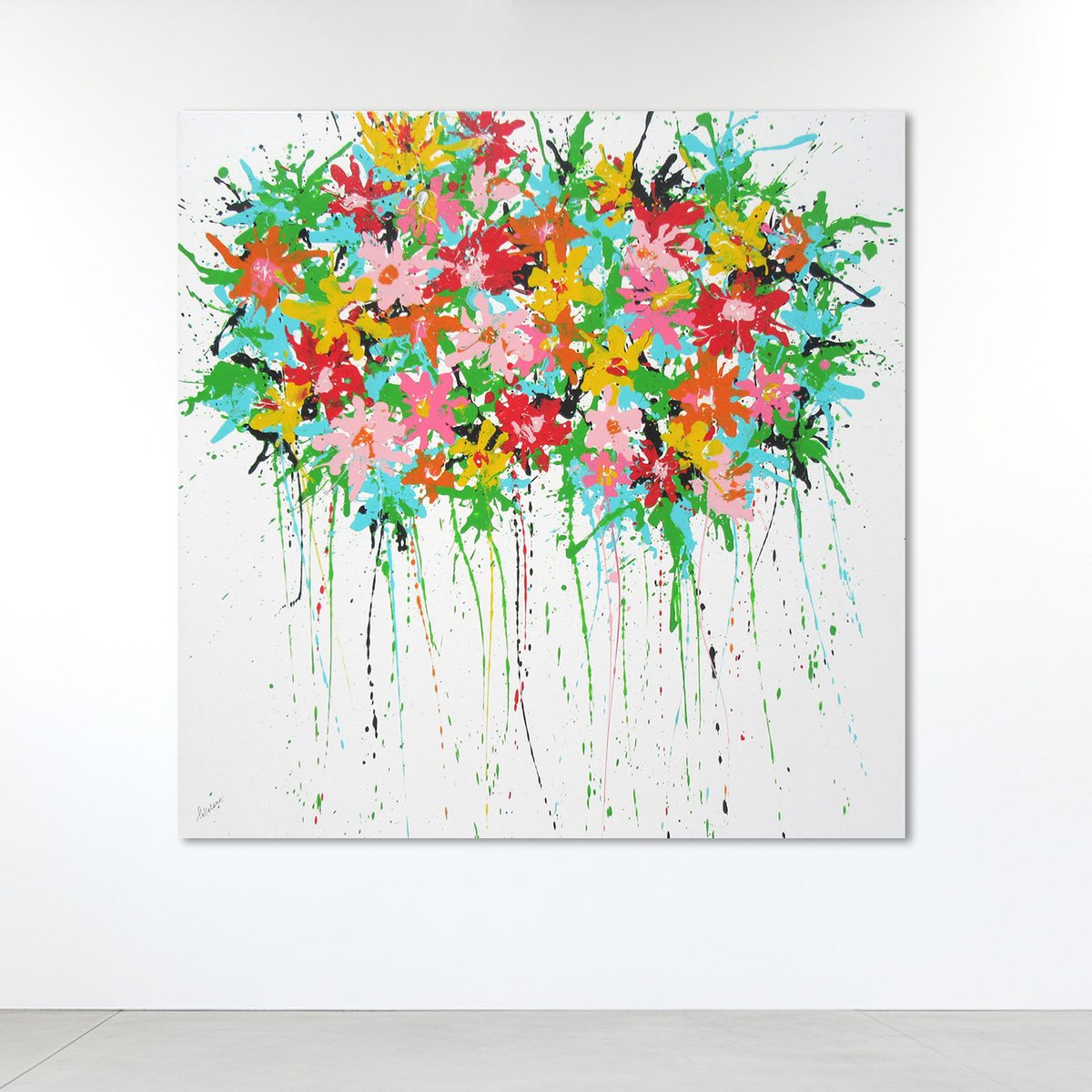 Summer Bloom By Isabelle Pelletane, 39 X 39, Artwork For Sale On Artfinder