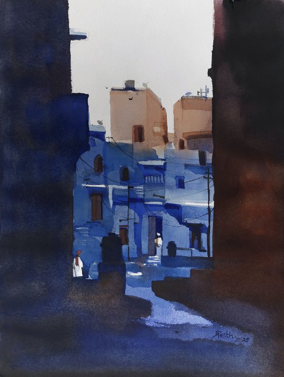 Narrow lanes, Jodhpur blues
