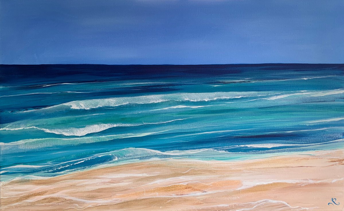 Perth Blue By Jan Rogers, 31 X 20, Artwork For Sale On Artfinder