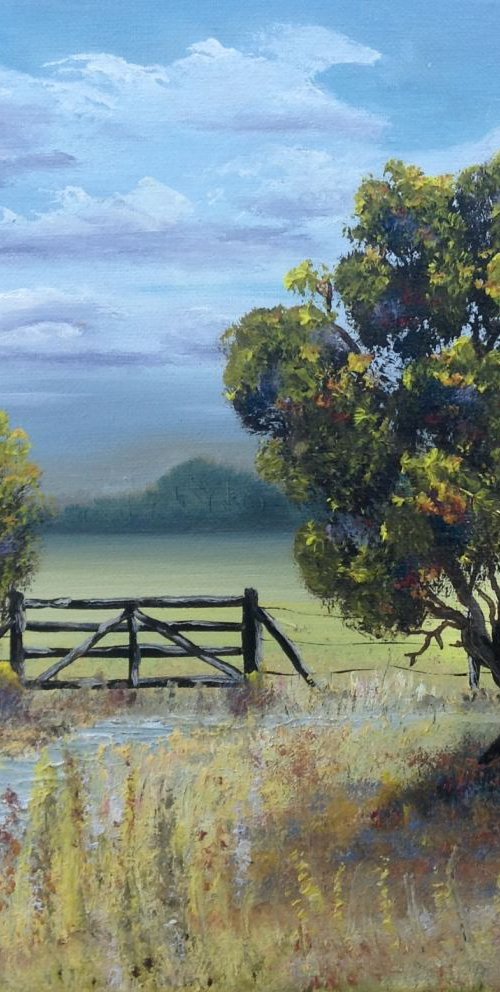 Morning walk past the Gate by Marja Brown