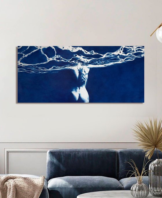 Blue Siren – Large Mythological Water Figure