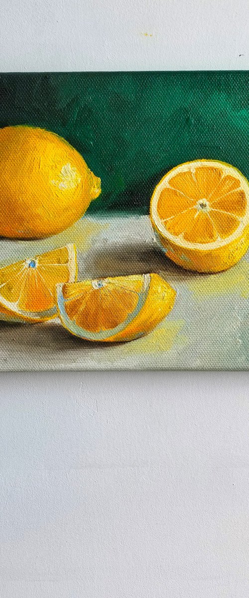 Lemon slices by Leyla Demir