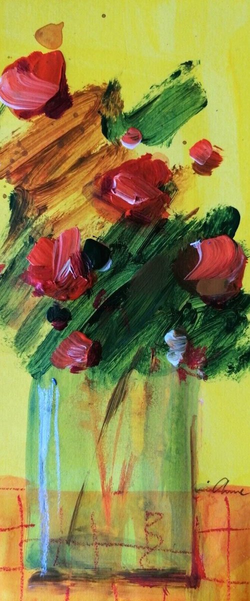 red roses by Anna Maria