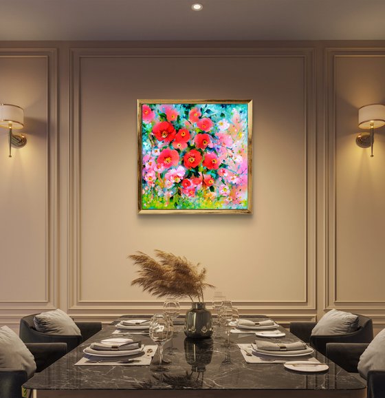 I've Dreamed 59 Pink and Red Camellias Field