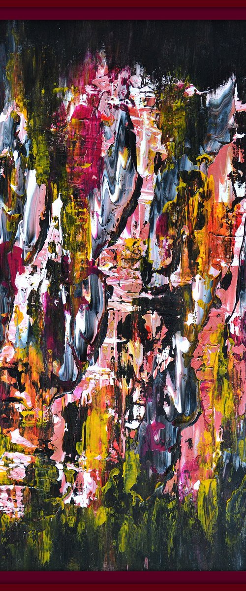Emotions - FREE SHIPPING PALETTE KNIFE PAINTING ABSTRACT CONTEMPORARY HOME DECORATION by Isabelle Vobmann