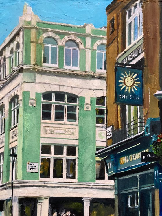 Bright Sunny Day in Soho, London