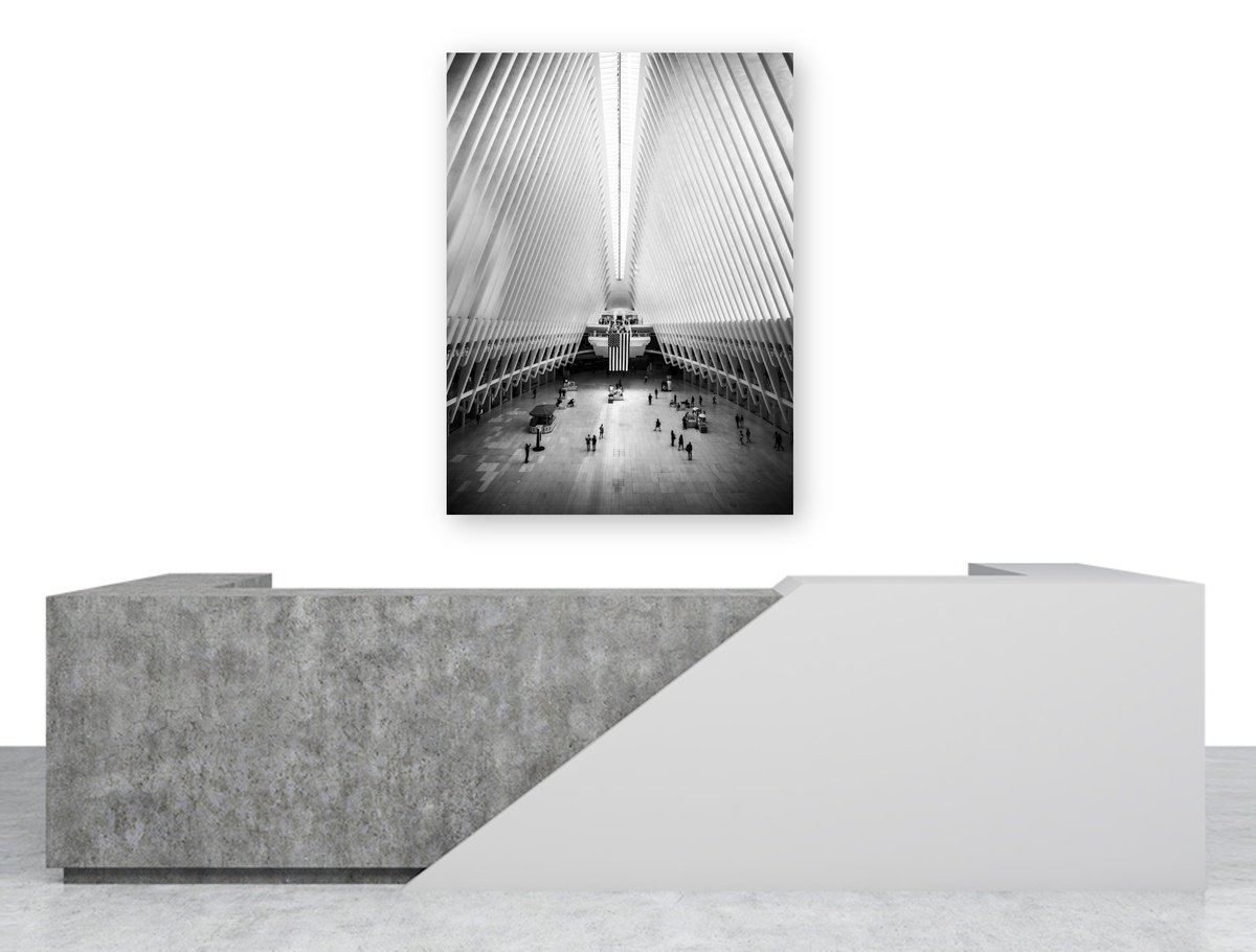 Photorealistic Cityscapes Photograph By Harv Greenberg, 30 X 40, The Oculus, Original Artwork