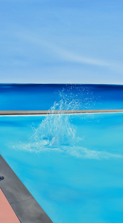 Splash! Sunny Swimming pool by Elena Kurochko