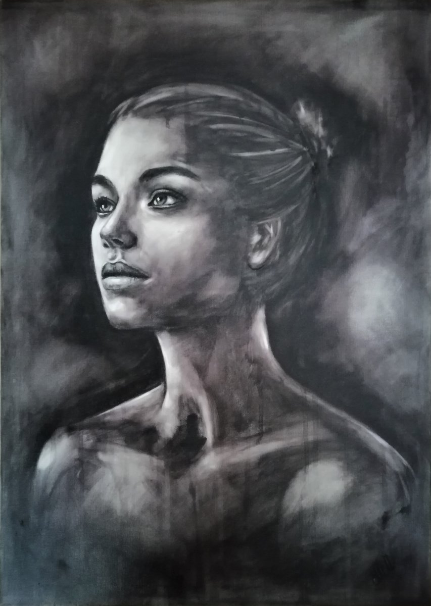 Portrait of a girl by Mateja Marinko