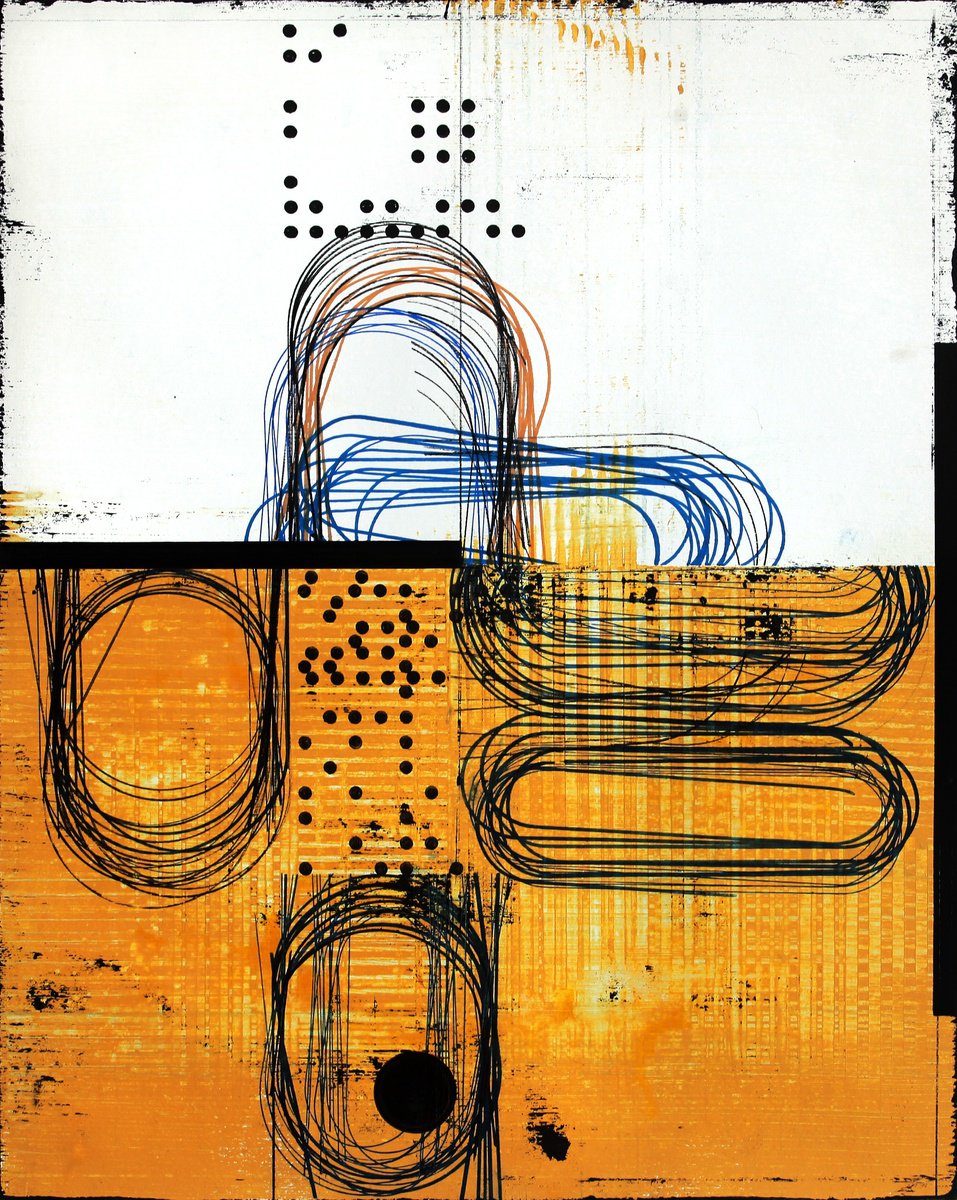 Expressive Painting , Entropy Zone 8. By Petr Strnad, 16 X 20, Artwork For Sale On Artfinder