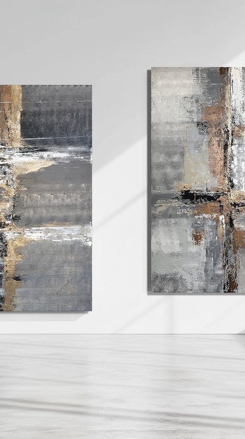 Golden Silence Grey Horizons by Tatiana Malinovscaia