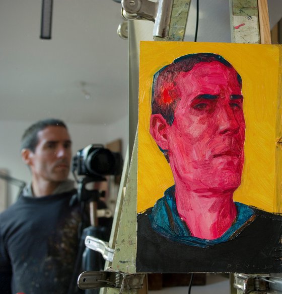 pop pink yellow portrait