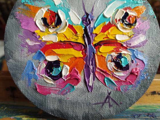 World for two -  diptych, diptych butterfly, insects, oil painting, butterfly, butterfly art, gift, art