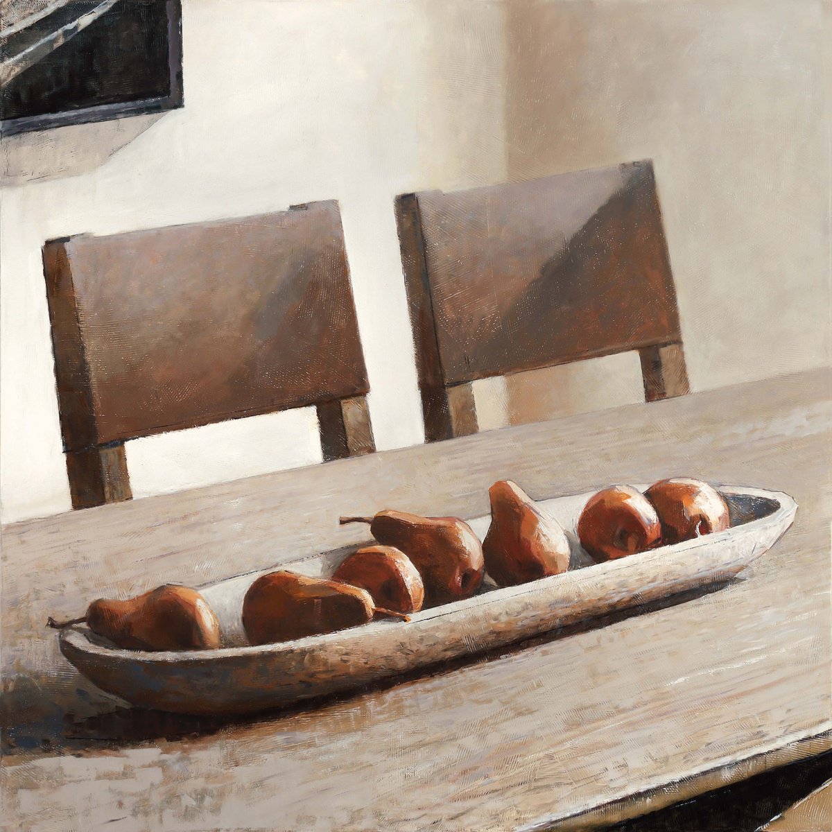 Impressionistic Still Life Oil Painting By Bo Kravchenko, 48 X 48, Choice Can Transform, Original Artwork