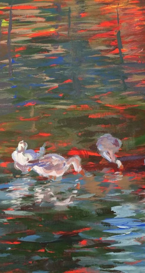 Tasmanian Geese by Kathryn Sassall