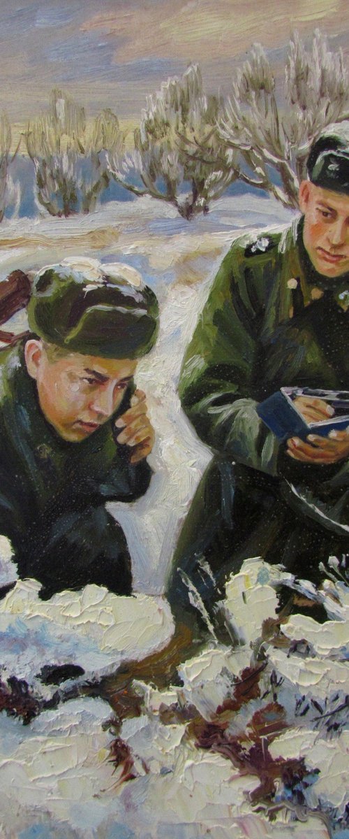 The soldiers by Viktoriia Pidvarchan