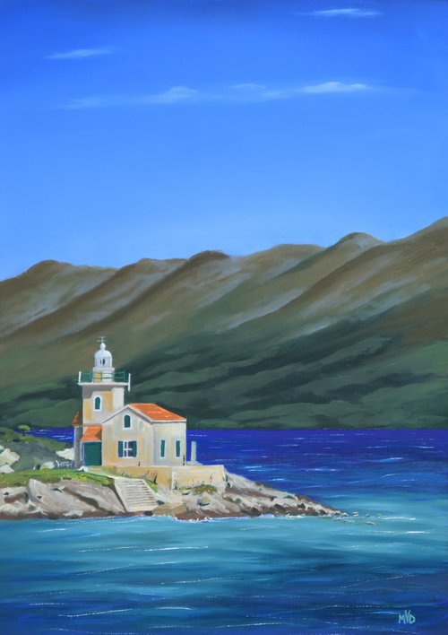 Lighthouse Hvar, Croatia by Mike Dudfield