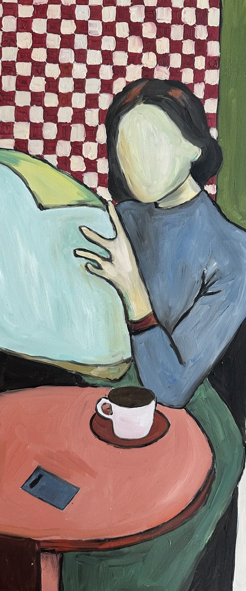 Girl with a Newspaper by Irina Anis