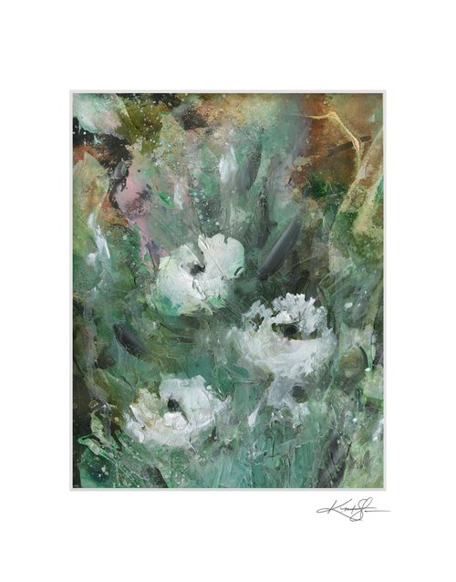 Floral Delight 66 - Textured Floral Abstract Painting by Kathy Morton Stanion by Kathy Morton Stanion