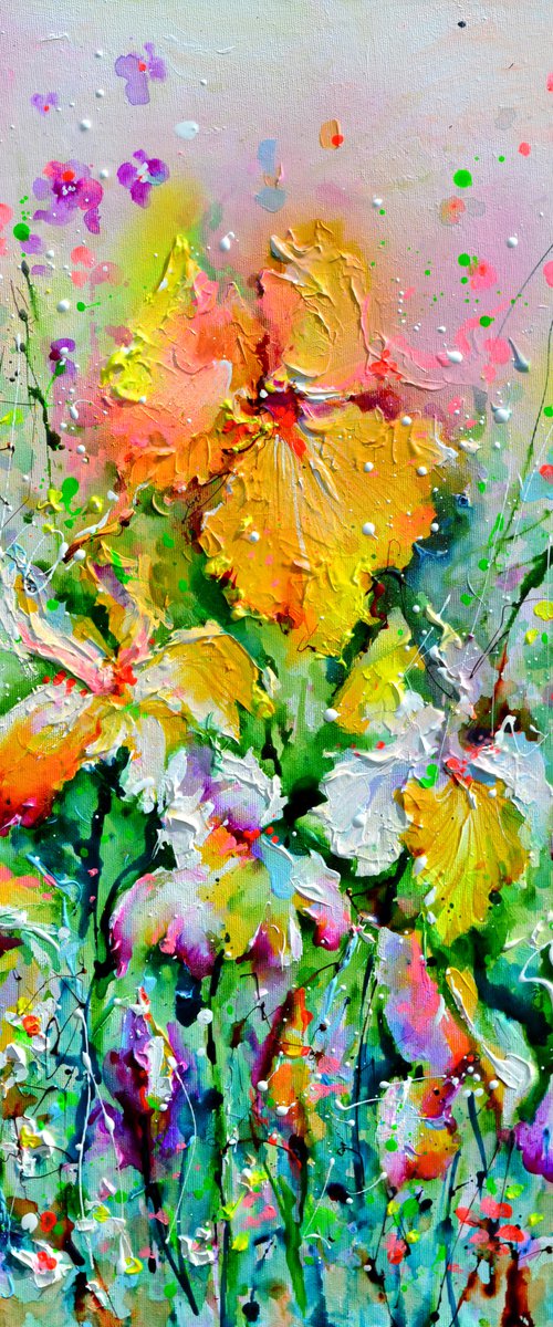 I've Dreamed 49 - Yellow Iris Field by Soos Roxana Gabriela